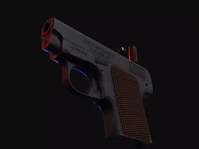 Gun Colt Free low-poly 3D model