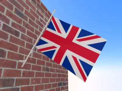 Flag of United Kingdom 3D model purchase