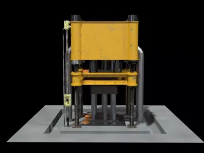 metal forging machine 3D model