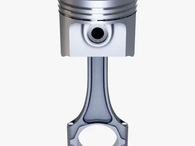 Engine piston 3D model by 3DModelingCorp from CGTrader