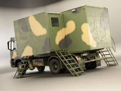 Generic Military Command Truck 3D model