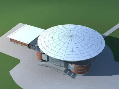 School Building 3D model 65