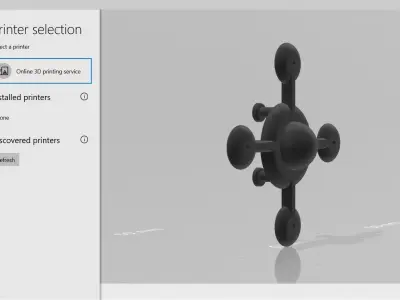 UFO-Drone With propeller 3D print model