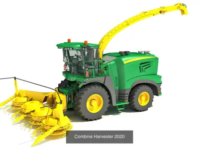 Farm Collection 8 john deere tractor 3D Model Pack