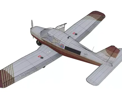 Piper PA28 Cadet Low-poly 3D model