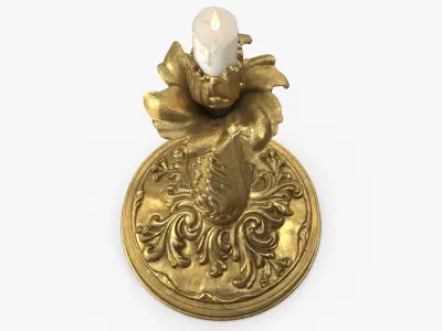 Antique Candle Holders Collection 3D Model Pack