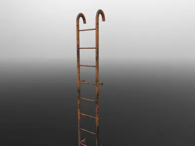 Ladder 3d model with multiple skins Free low-poly 3D model