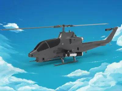 Bell AH-1 Cobra 3D model get