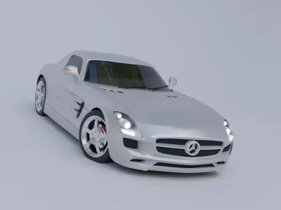Mercedes SLS AMG  Free 3D model
