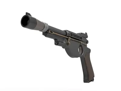 Blaster pistol from The Mandalorian TV series 3D model