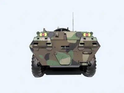 BTR 82A Low-poly PBR Low-poly 3D model