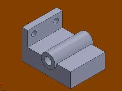 solidtutorial017 metal bracket Free 3D model