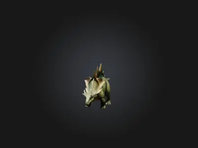 Realistic Stegosaurus Model Low-poly 3D model