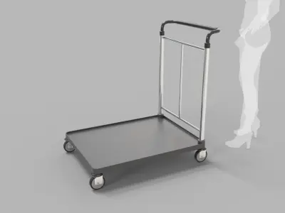 Luggage Trolley 2 3D model