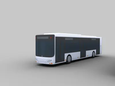 Low Poly Bus Low-poly 3D model buy