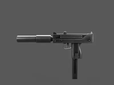 MAC-10 SMG Low-poly 3D model buy