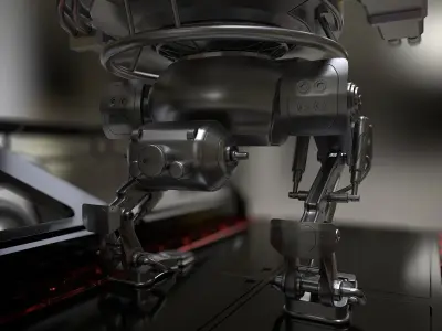 Cybernetic Mech Free 3D model