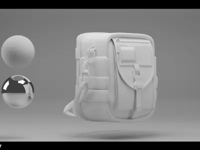 MILITARY POUCH 3D MODEL 3D model