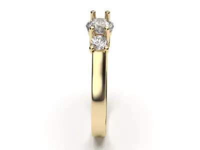 solitaire with ring sizes  8 part S117 3D print model