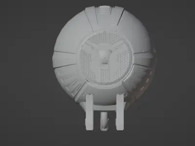 Robot Speaker Free low-poly 3D model