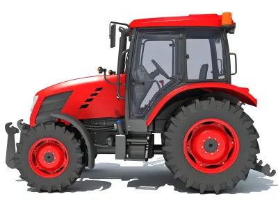 Farm Tractor 3D model order
