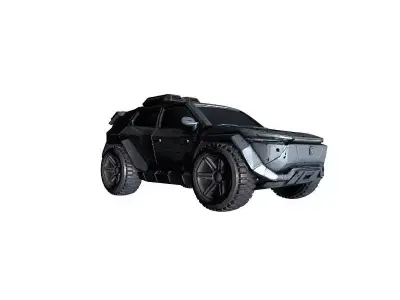 Modern Shape Vehicle 3D Model 3D model
