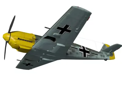Messerschmitt Bf 109 E4 3D model