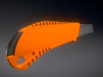 Box Cutter Highpoly Version  3D model