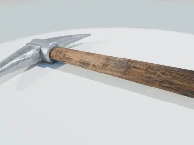 Mining Pickaxe Low-poly 3D model