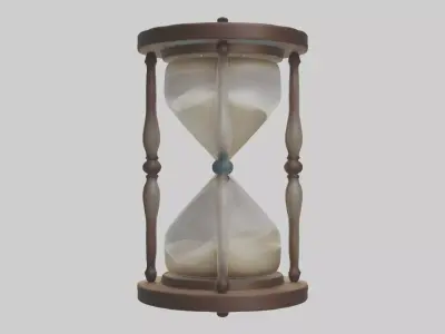 Hourglass Model Low-poly 3D model