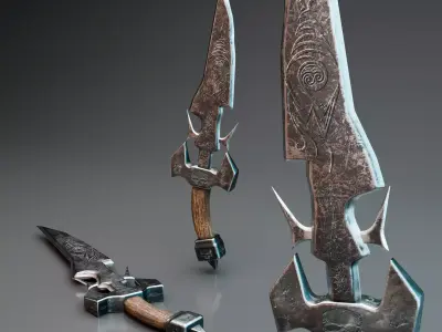 Dagger Free 3D model by 5DForge