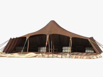 Traditional Bedouin Tent 3D model