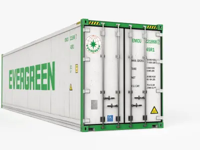 40ft EVERGREEN Container Reefer CARRIER 3D model
