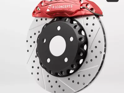 R1 Concepts Disk Brake 3D model