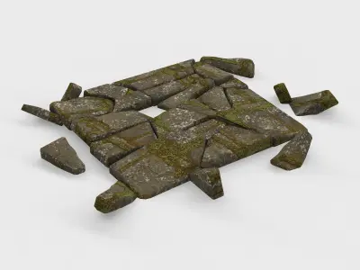 stone base 02  3D model