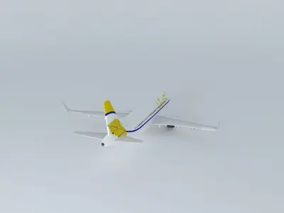 LEAF Airways Airbus A320neo Free 3D model