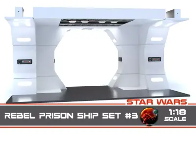 The Mandalorian - Rebel Prison Ship 3 - Crossing 1-18 scale 3D print model