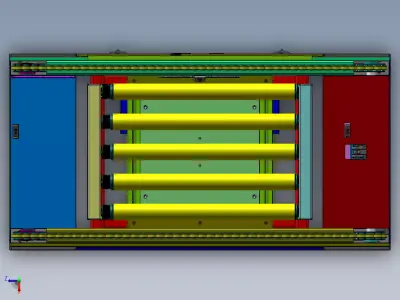 times speed chain roller cross conveyor 3D model