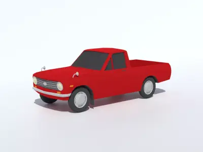 Low Poly Datsun Pickup B20 Free 3D model