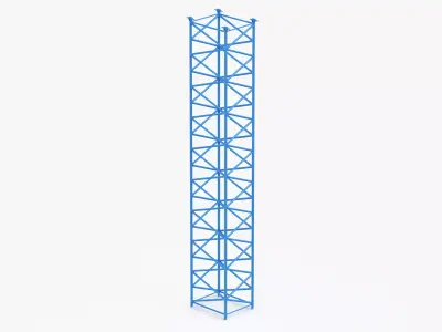 Crane F Intermediate Section 12m Blue1 3D model