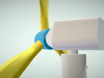 Wind Turbine Free 3D model order