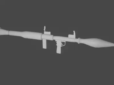 Low-Poly RPG-7 grenade launcher Free low-poly 3D model