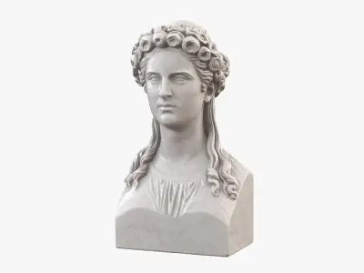 Beautiful Woman Karoline Bust 3D model