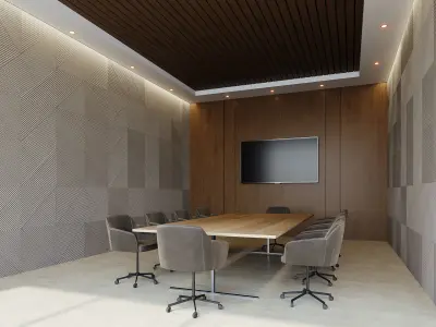 interior scene office 07 3D model