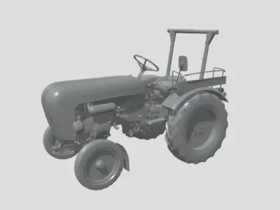 Classic Porsche Diesel Tractor 3D print model