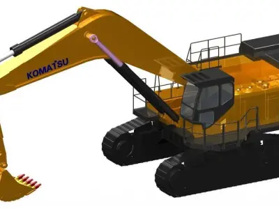 Komatsu PC1250 Excavator 3D model