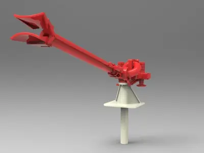 Extinguishing monitor for rescue cruisers Hermann Marwede 3D print model