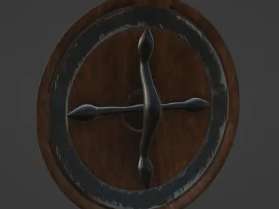 Medieval sheild Free 3D model