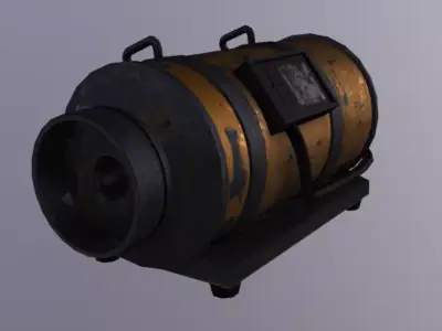 Smoke Machine Low-poly 3D model purchase