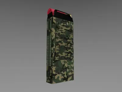 Automatic Ammo Pouch Low-poly 3D model